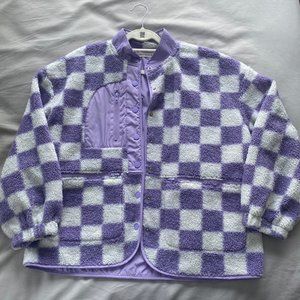 ILLA ILLA Checkered Snap Jacket Lilac--S